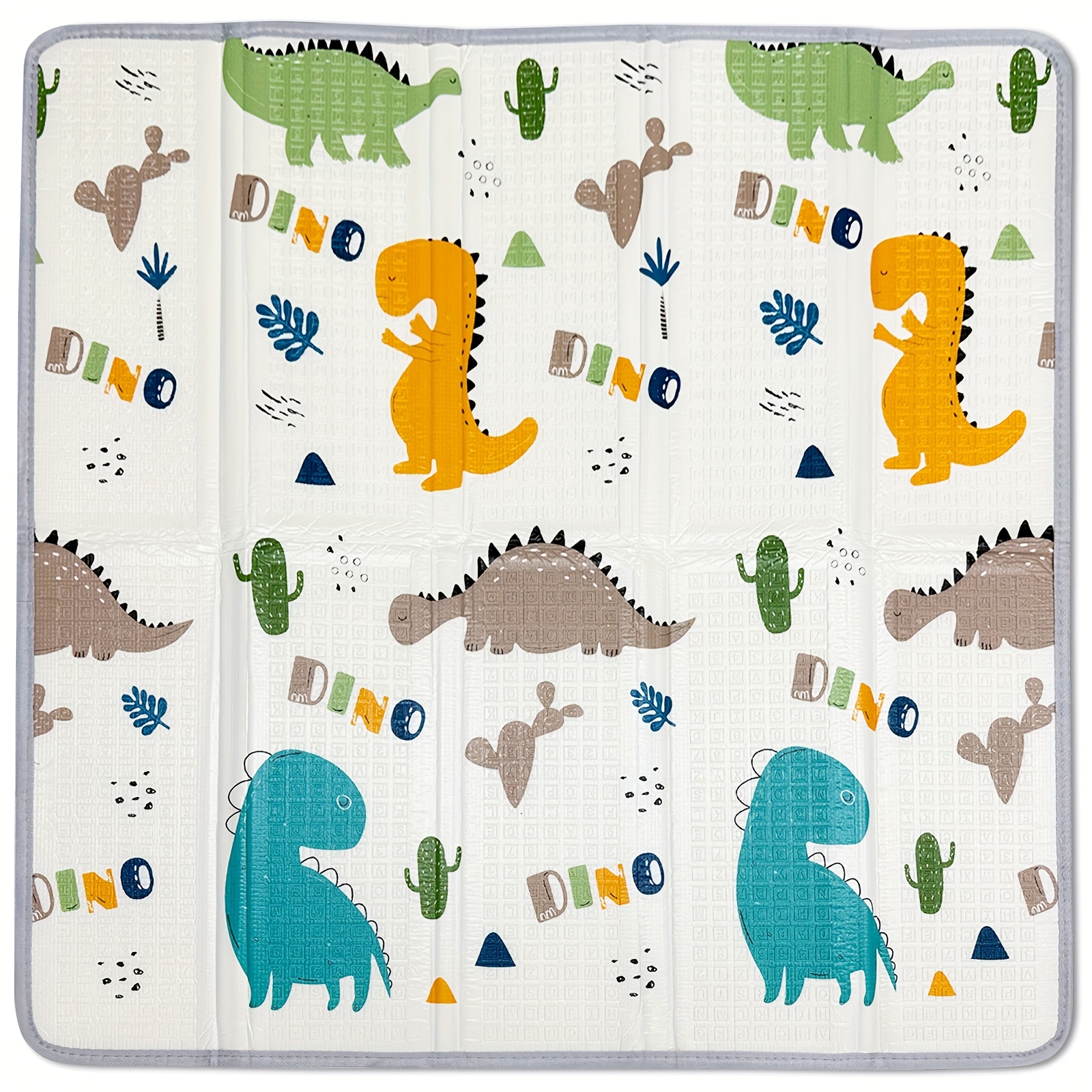 E-shop Faltbare Spielmatte, 50x50 Zoll x 1 cm Dicke & Spielmatte, Sicherheitsschaum-Spielmatte, Verwendbarer 50x50" Laufstall-Matte, Wendbare Tragbare