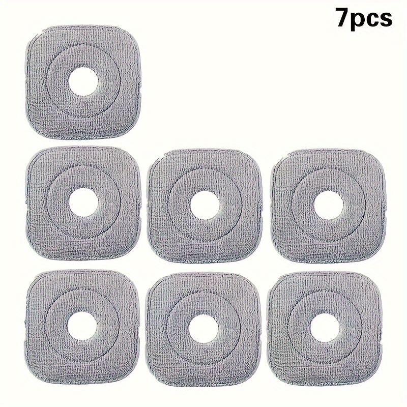 E-shop 3/7/10er-Pack Handdruck-Rotationsmoppaufsätze, Ersatzaufsätze für Wischmop-Eimer, Moppkopf-Ersatz, Verdickte Synthetikfaser-Flachmoppaufsätze,