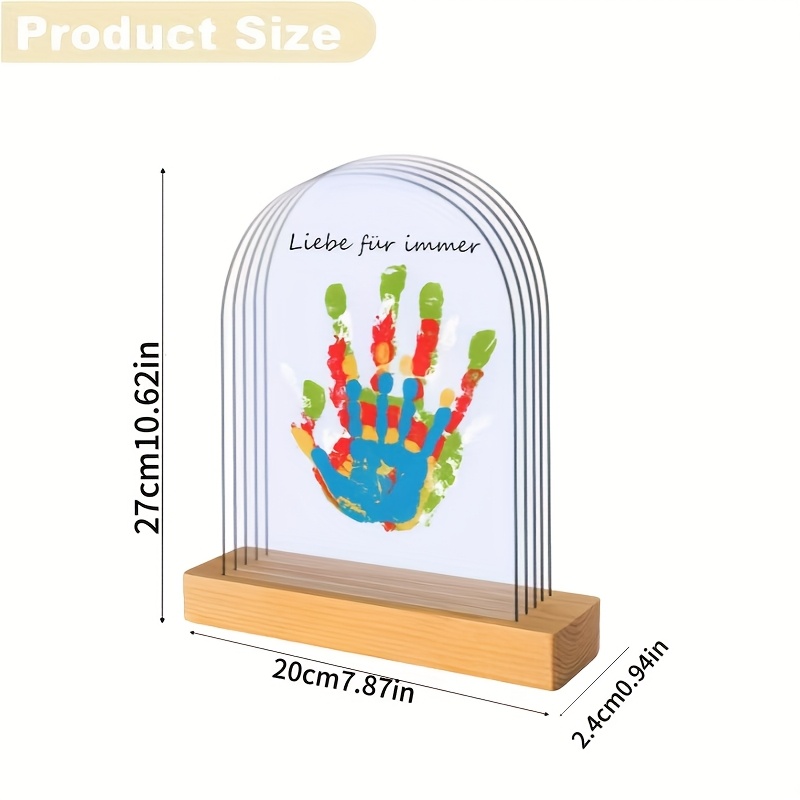 Image of Family Decoration Photo Frame Handprint Frame Palm Couple Palm Print Ornaments Commemorative Photo Frame