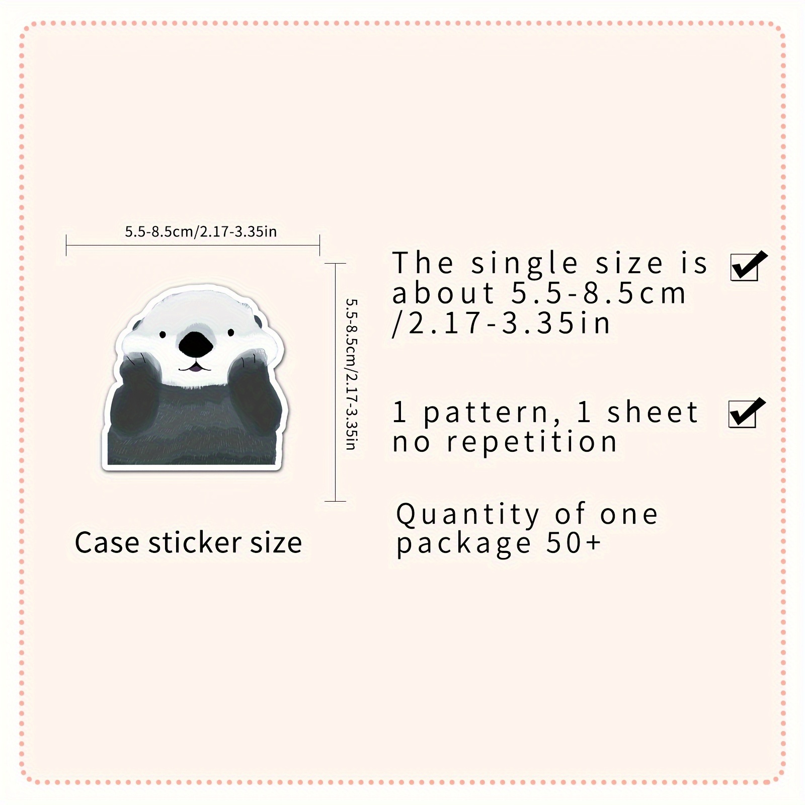 Adorable Otter Animal Cartoon Stickers Perfect For Diy - Temu