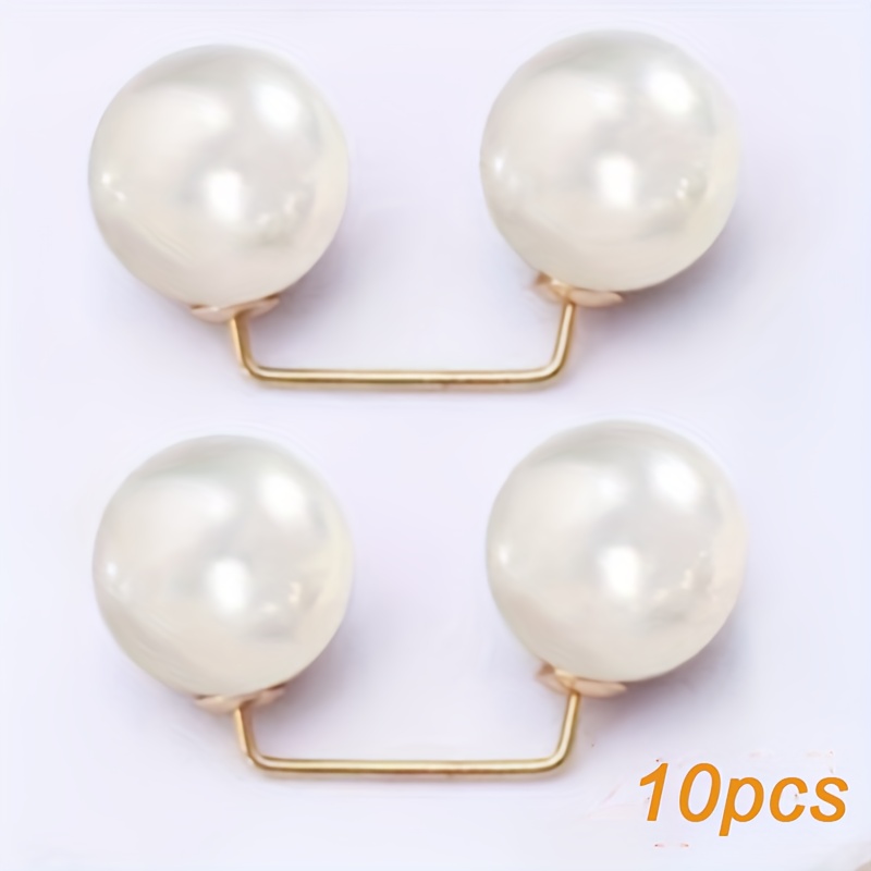 Image of 10pcs Denim Ankle Clips, Anti-flash Chest Pins, Slip-on Shoe Buckles, And Pants Length Adjusters