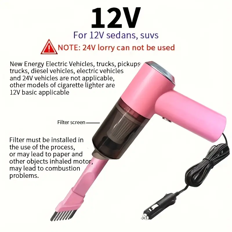 car vacuum with cigarette lighter plug C3089-1 Cleaner This Firestone portable vacuum cleaner is ideal to have in your vehicle How to Use a 12V