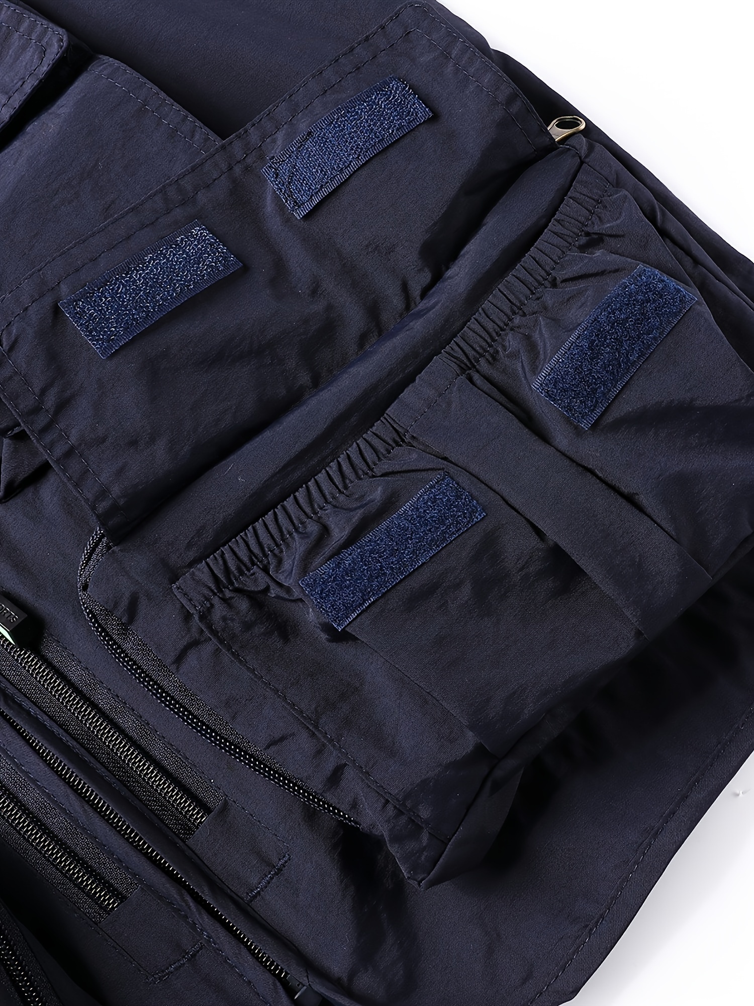Zipper Pockets Cargo Vest Men's Casual Outwear Zip Vest - Temu Australia