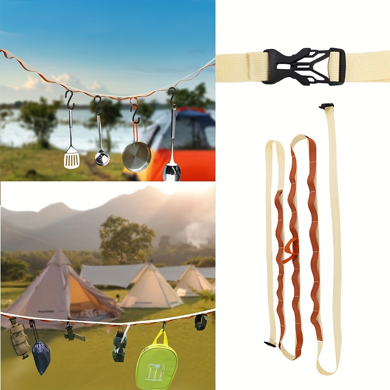 Multifunctional Lanyard Tent Storage Clothesline Camping Storage Strap  Outdoor Camping Accessories, Shop Now For Limited-time Deals