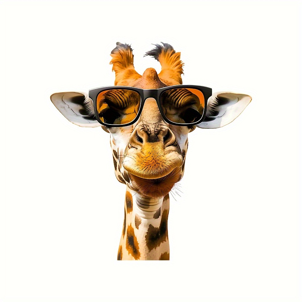   giraffe window cling removable self   decorative sticker for living room bedroom glass for spring details 6