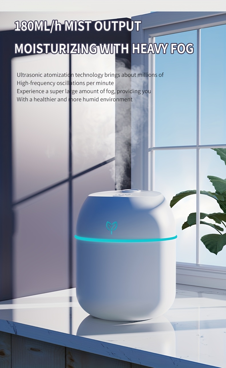 Umidificator Aromaterapie LED Colorat, Umidificator Aromaterapie LED Curcubeu, Lampă de Atmosferă cu Lumină Colorată de Noapte, Difuzor de Uleiuri Esențiale pe Bază de Apă, Umidificator Aromaterapie cu Lumină și Umbră Fermecătoare, Cadou de Sărbători pentru Prieteni/Familie/Colegi, Colorat, Umidificatoare pentru Dormitor