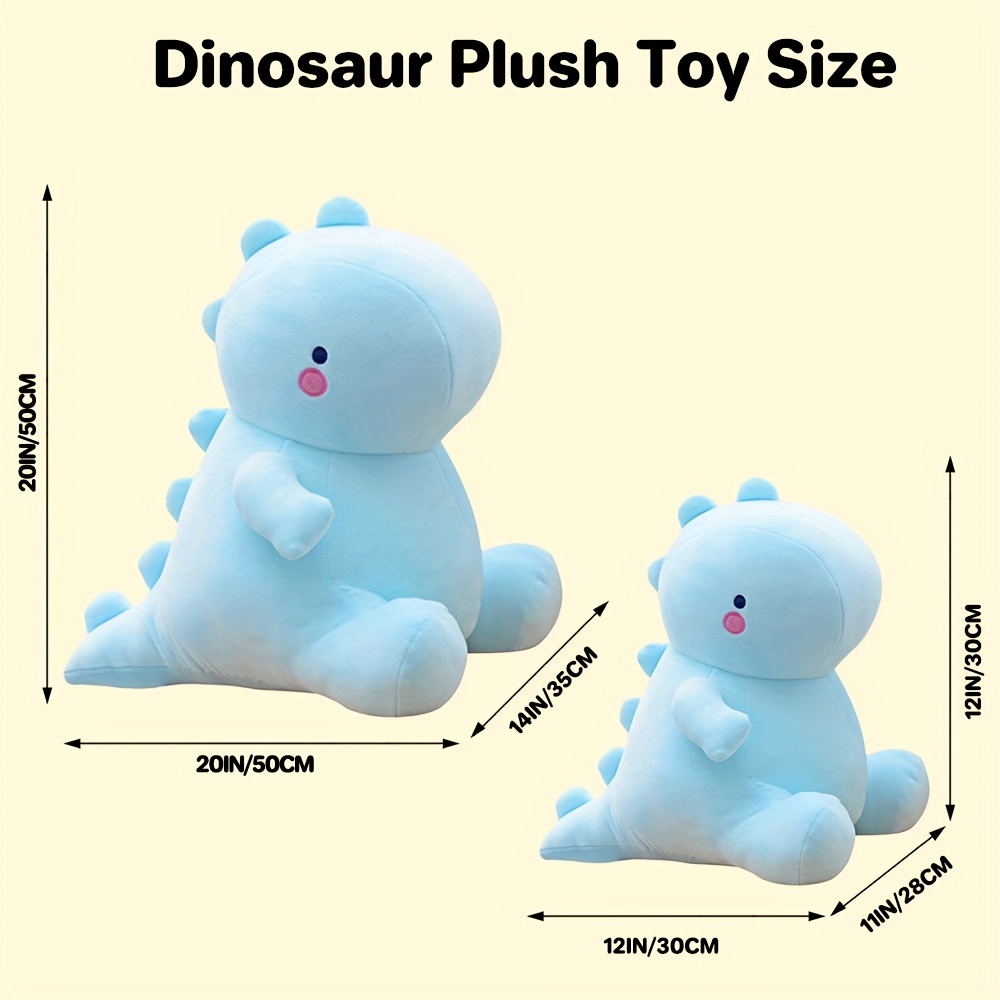2025 New Cute Dinosaur Plush Toy - Soft Stuffed Animal with Expressive Eyes, Vibrant Colors & Detailed Design, Creative Home Decor Gift for Boys & Girls, Birthday Present, Playful Bedroom Accessory, Whimsical Design, Highquality Stitching