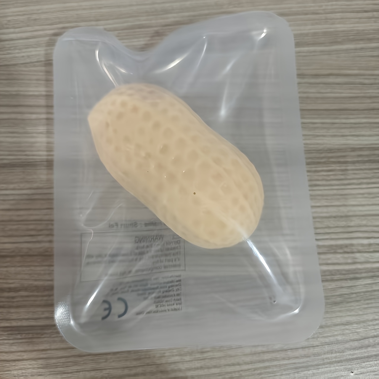Image of 1pc Simulation Peanut Squeeze Toy Soft Slow Rebound Squeeze Fidget Toy Multi-item Fidget Toy Packs Stress Relief Sensory Decompression Toy Novelty Prank Toy Gift For Halloween Christmas Birthday