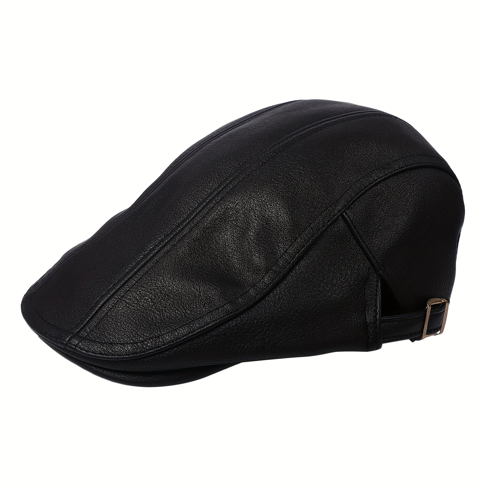 Trendy Faux Leather Newsboy Cap For Men And Women: Classic British Style Cap For And Winter, Thick And Casual Beret