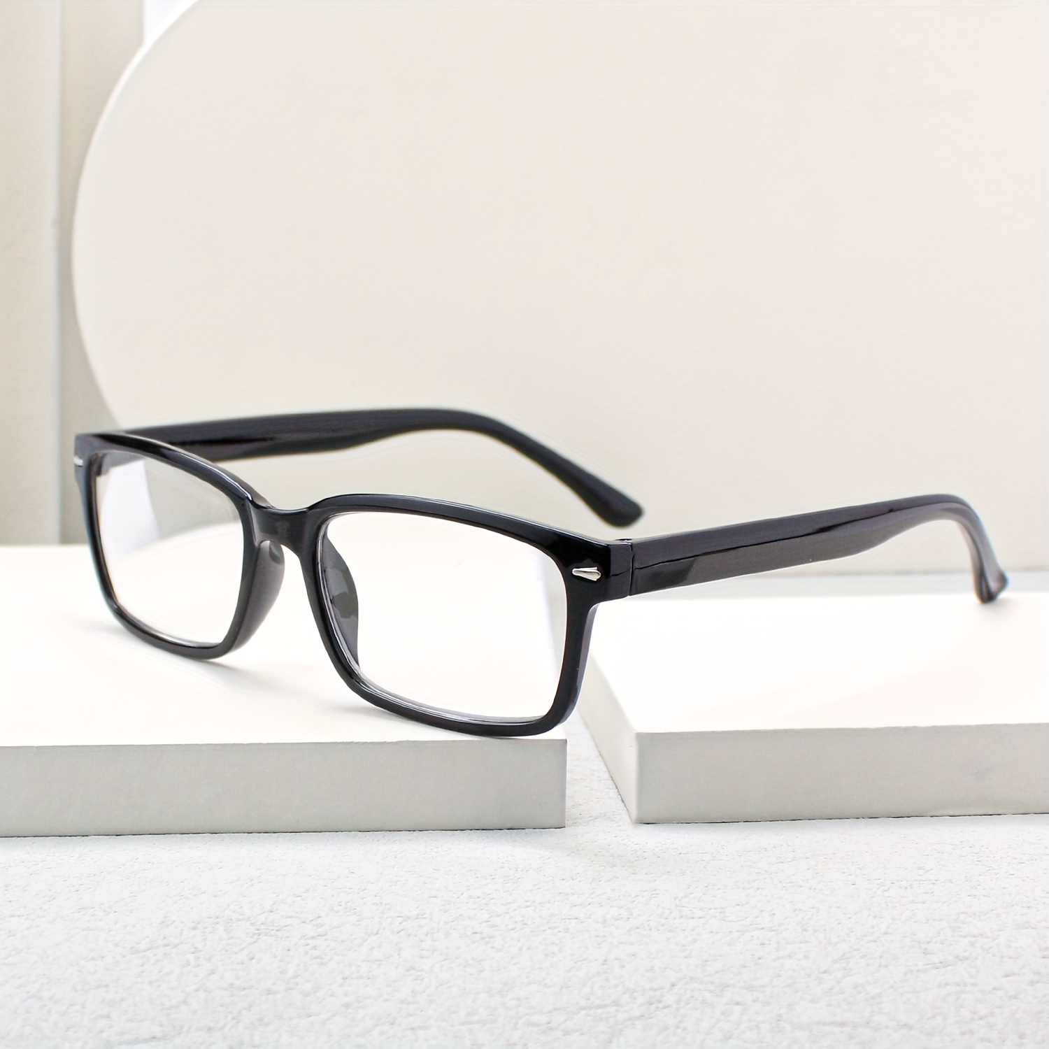 10pcs Z&L HOUSE Reading Glasses - Ultra-Light Square Frame, HD Clear Lenses, +1.0 to +4.0 Strengths, Vintage Style with Metal Accents, Ideal for Home & Office Use, Perfect Gift for Seniors Adults, Office Eyewear, Minimalist Eyewear, Durable Eyewear