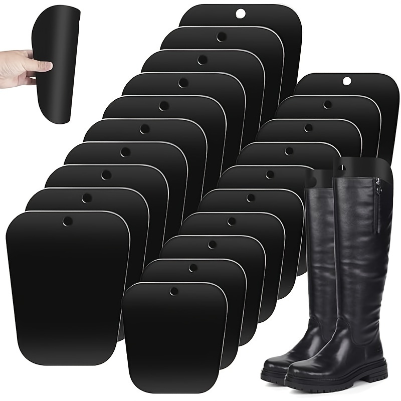 

20-pack Black Boot Stretcher Set, 8-inch & 12-inch Reusable Plastic Boot , Elegant Style, Material, Hand Washable, Non-magnetic, High Boot Support For