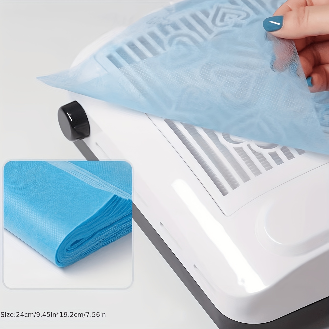 TEMU Nail Art Vacuum Filter, Disposable Dust Filters, Cuttable Non-crumb Non-woven Fabric Tools, 100pcs
