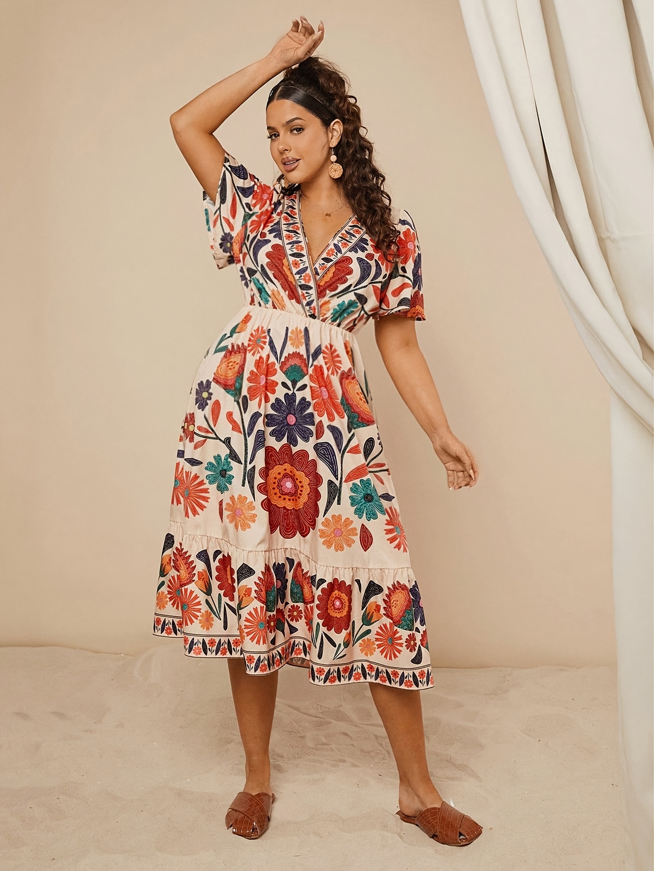 mexican dresses for women Idopip Women Mexican Dress Off Shoulder Floral Embroidered Long Maxi Dress Traditional Fiesta Dresses, Women's, Size: Large, Pink