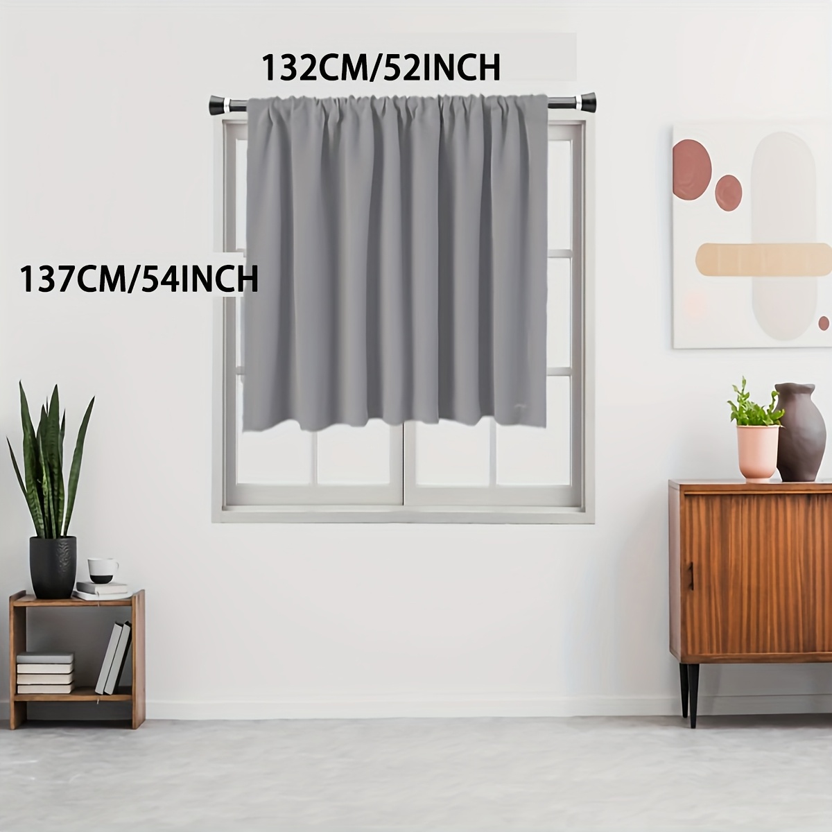 1pc 100% Blackout Curtain With Coating, Rod Hanging Style, Lightweight Sun Protection, Insulation, And Blocking, Suitable For Bedroom, Living Room, Dining Room, Partition, And Wardrobe Decoration