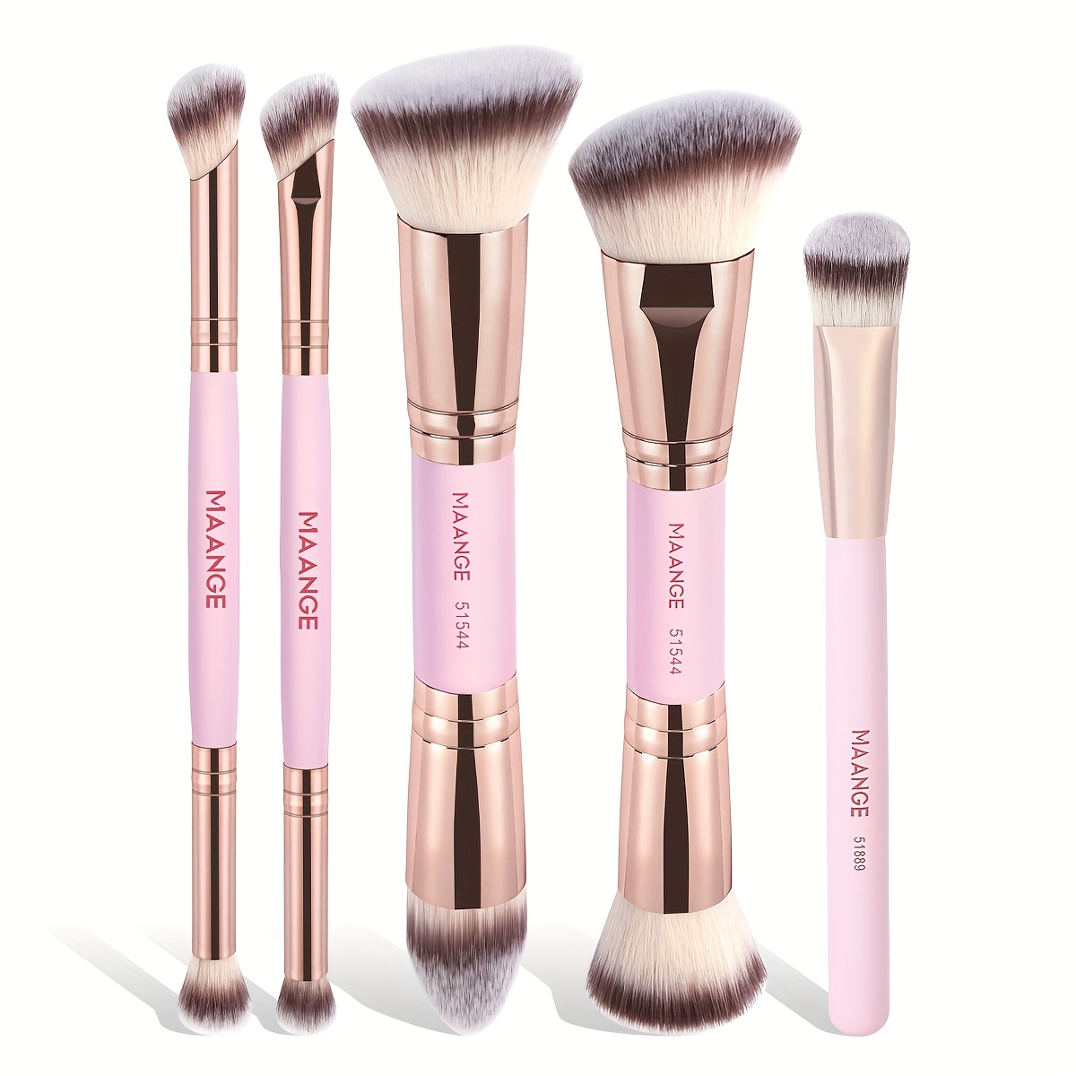 

I Want 5 Professional Makeup Brushes, Including A Foundation Brush, Blush Brush, Powder Brush, Eyeshadow Brush, And Concealer Brush. -friendly And Multifunctional, Perfect As A Gift For Women.