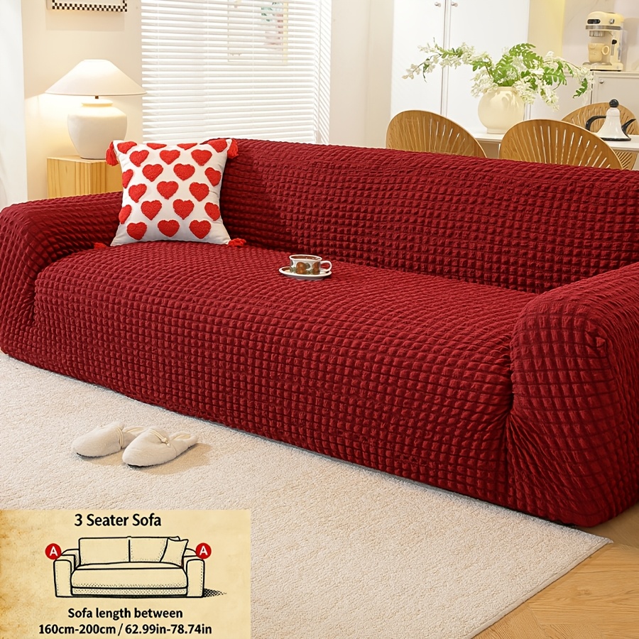 TEMU 1pc New Sofa Cover, Elastic , Pet-friendly, Suitable For , Suitable For Multiple Sofa Sizes, Soft And Comfortable, Machine Washable, Beautifying