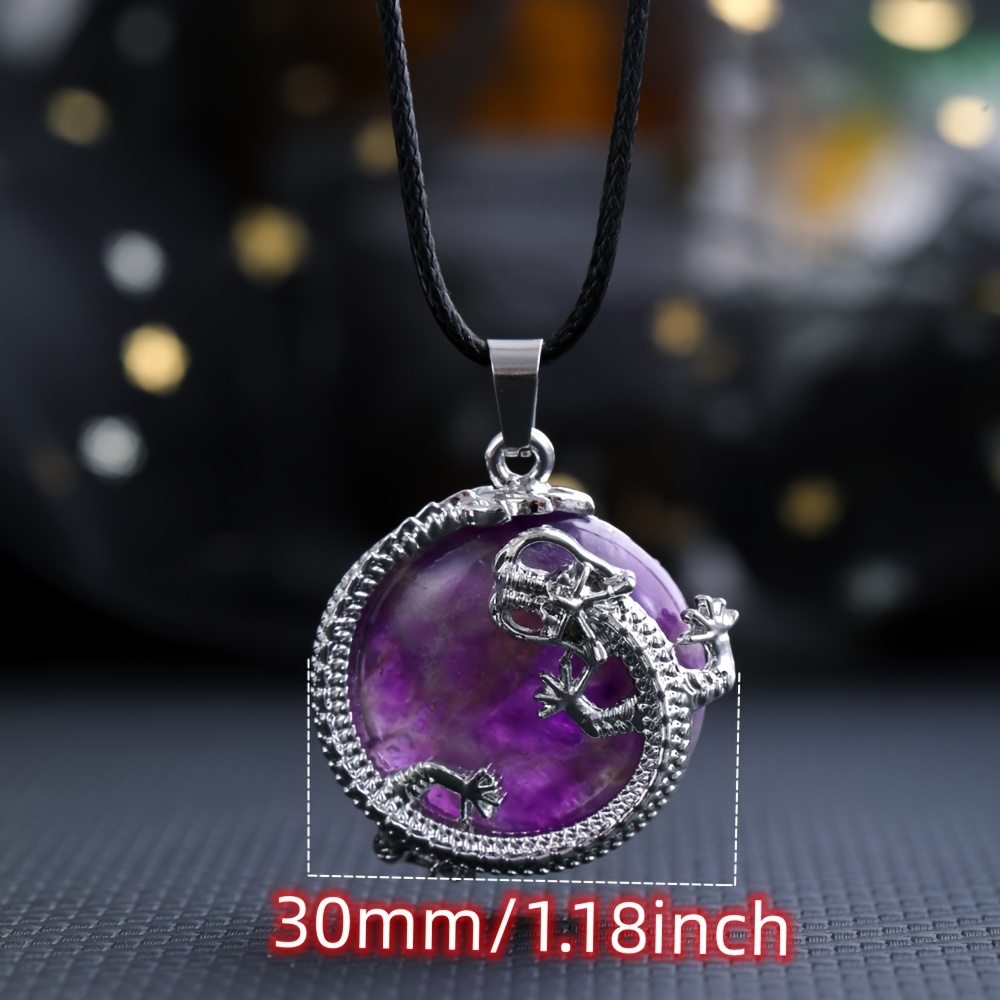 Amethyst Dragon Necklace