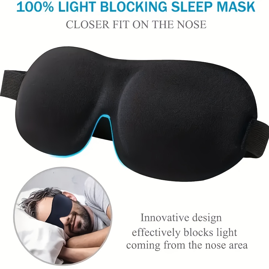 

Valentine's Day Gift.3d Full Blackout Eye Mask, Sleep Eye Protection Eye Mask, Men's And Women's Nap Eye Mask