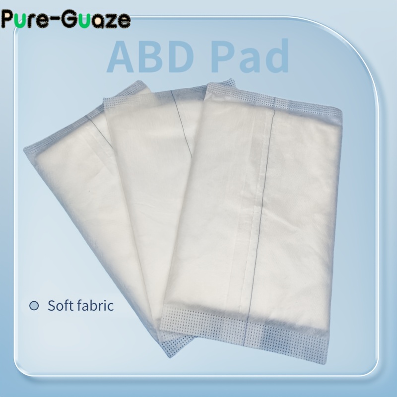 10pcs 12.7x22.86cm ABD Pad, Wound Dressing, Emergency Pads, Latex-Free,  Emergency Kit Accessories