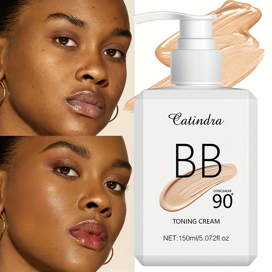   bb cream foundation 5 07oz hydrating oil control concealer for   tones natural   with squalane hyaluronic acid medium coverage plant based 0
