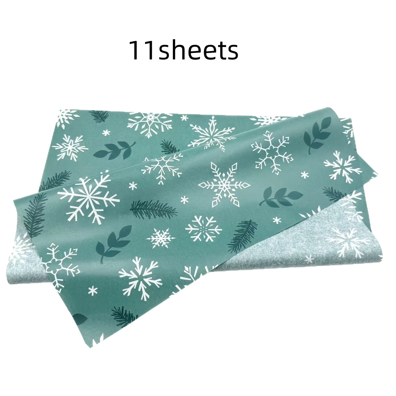 TEMU 11 Fogli di Carta da Regalo Usa e Getta Natalizia con , Carta di Stampata per le Feste Verde Scuro. Adatta per Incartare Scatole Regalo di