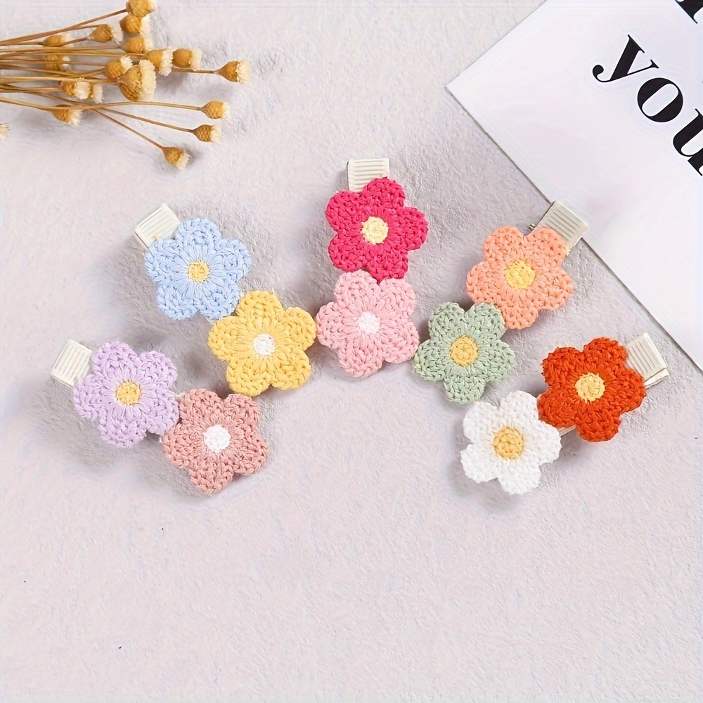 

5pcs Cute Flowers Hair Clips, Girl Elegant Small Daisy Hair Accessories, Girls Photography Props