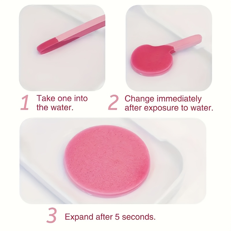 20pcs Compress Face Wash Puff Sponge for Cleansing