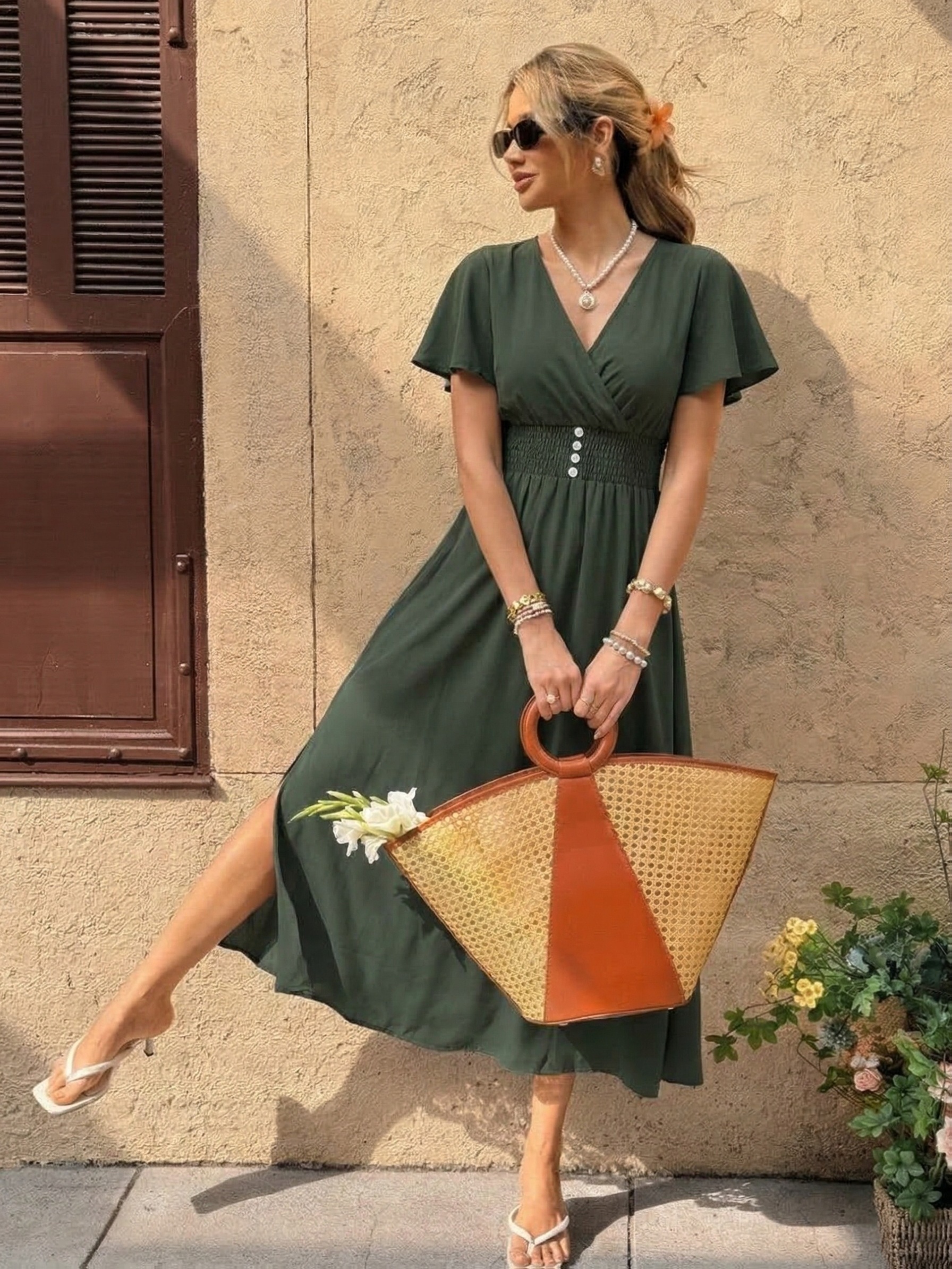 long old lady dress woman grandma old lady clothes