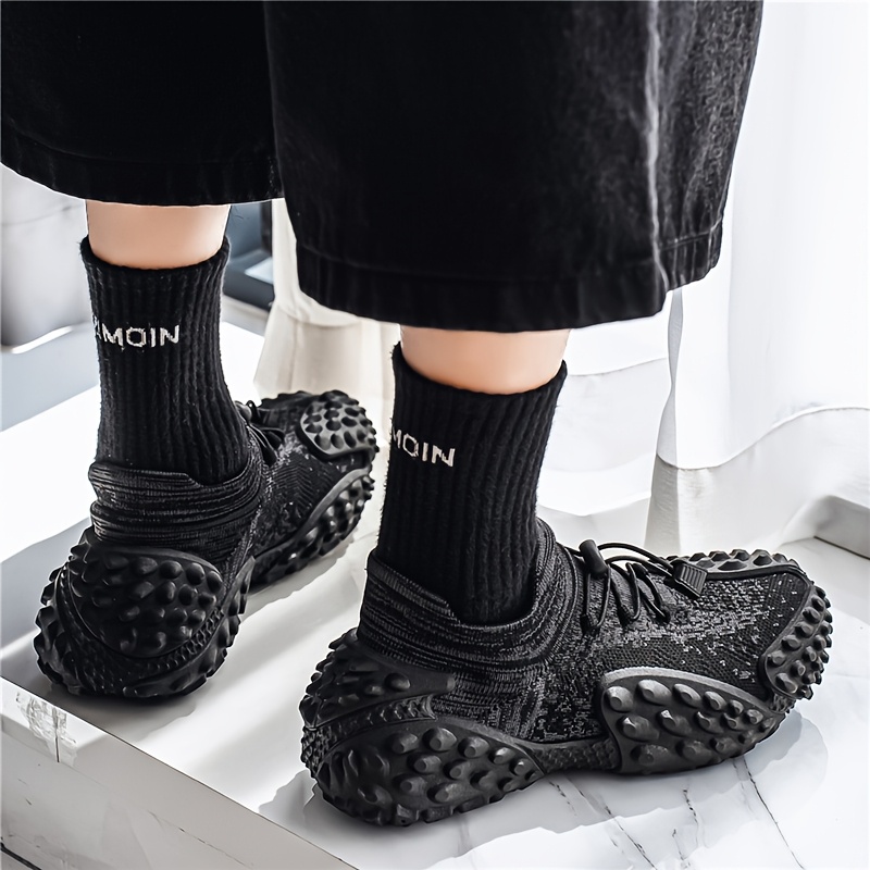 Plus Size Durian Knit Sports Sock Shoes Slip-On Lazy Shoes