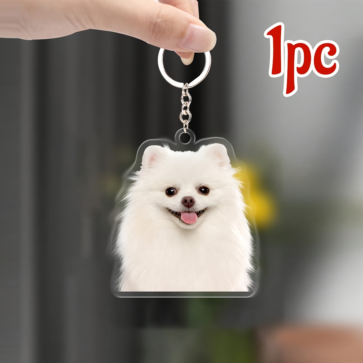TEMU 2d Flat, Custom 2d Photo Keychain, Personalized Pet Picture Keychains, Customized Acrylic Key Chain, Customizable Bag Charms, Diy Keys, Purse