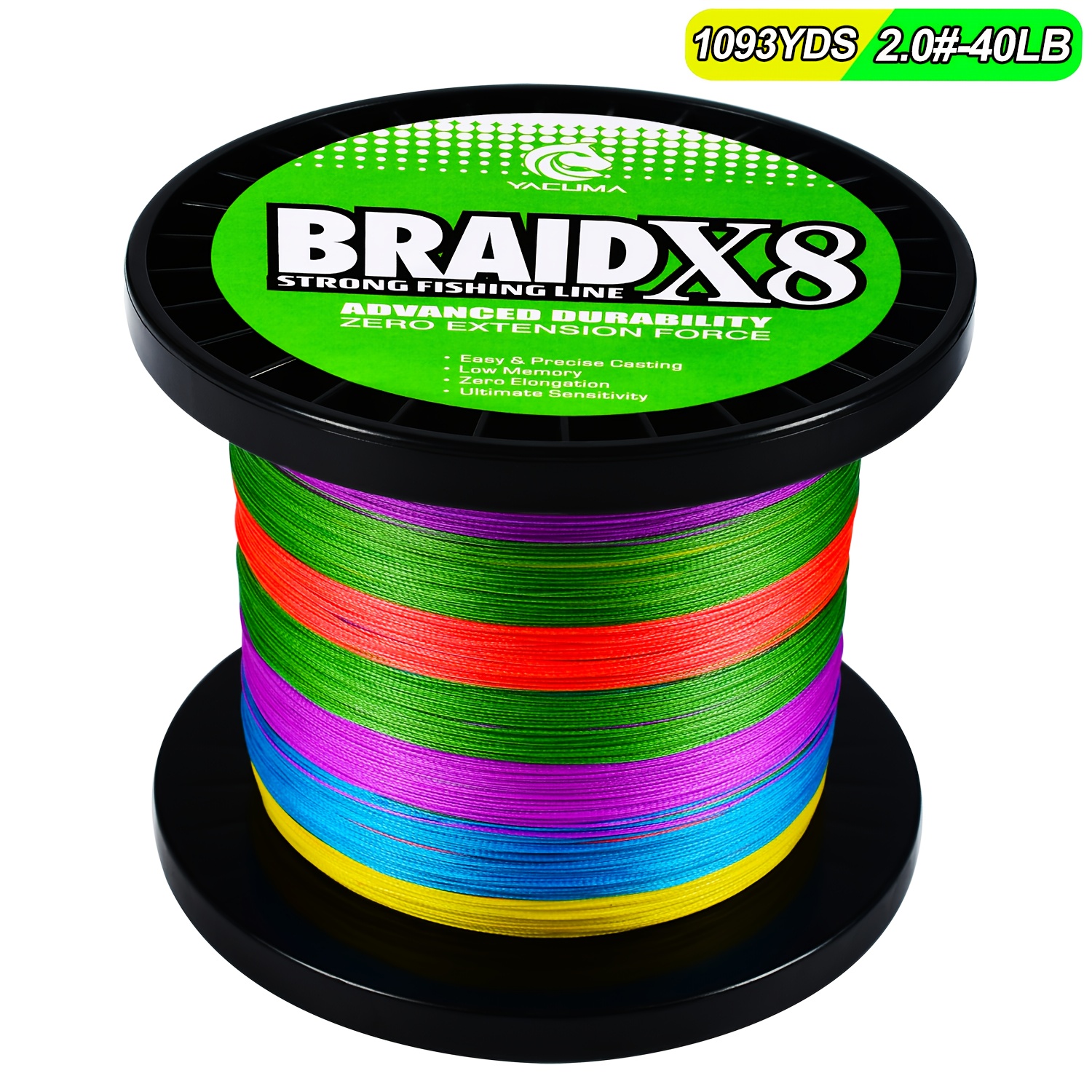 Image of 1000m-1093yds High-strength 8x Braided Pe Fishing Line Ultra-abrasion Resistant Durable Bite-proof Multicolor Suitable For Fishing Outdoor Fishing Gear Additions