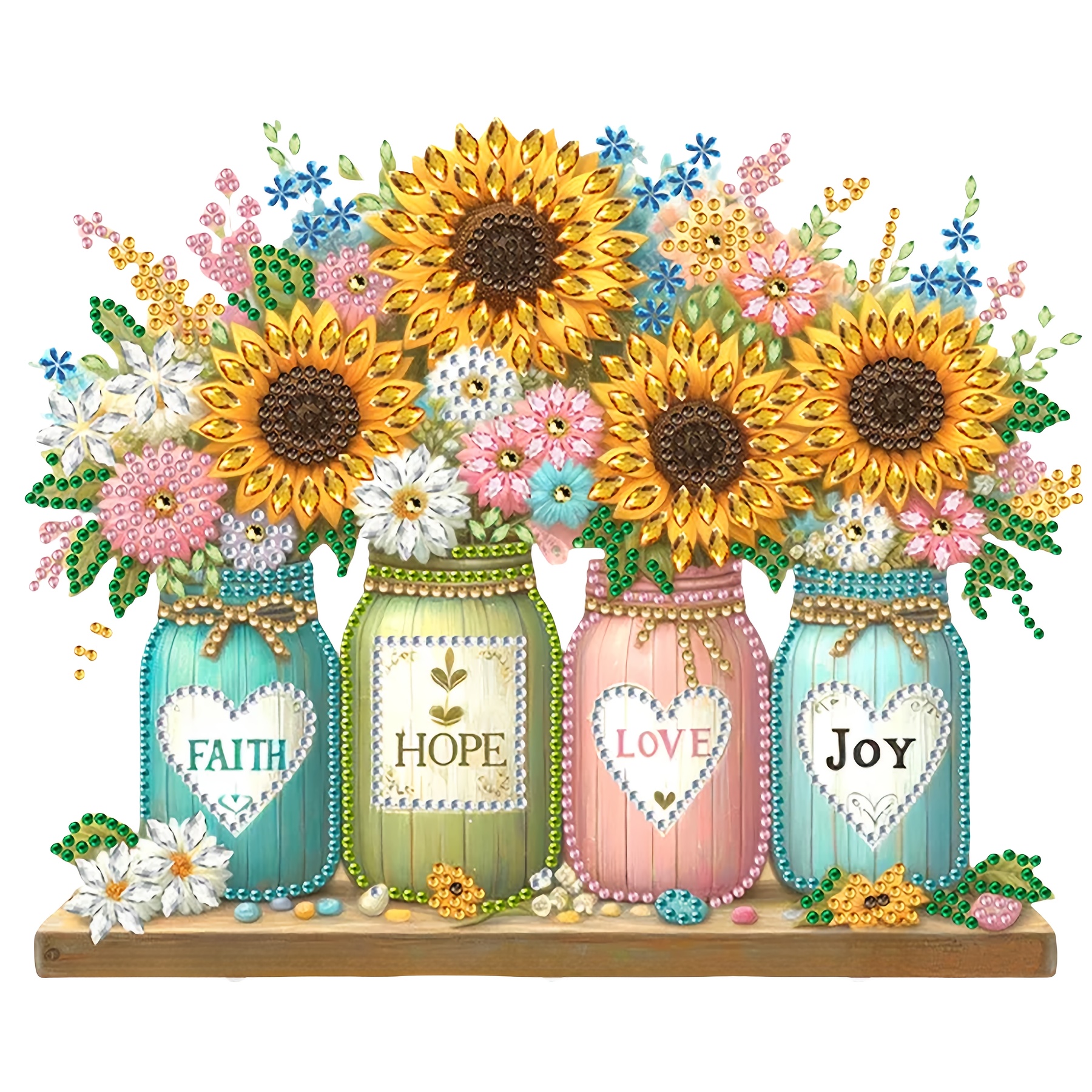 

Diy Sunflower Decoration Painting Suitable For Walls, Door Frames, Windows, Mounting, Perfect Creative Gift, More After , Release Your , Light Up Home Decoration