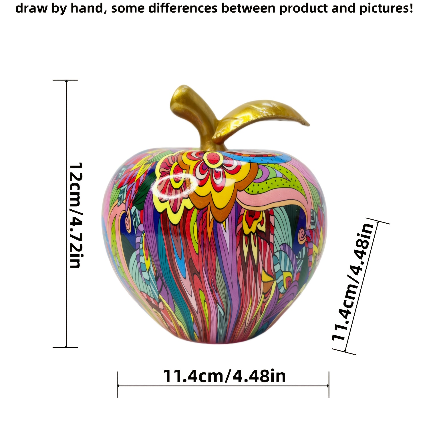 Image of 1pc Modern Resin Fruit Sculpture, Shape, Living Themed Decor And 's Room, Multifunctional Indoor/outdoor Display, No Electricity Needed, Living Room Decoration