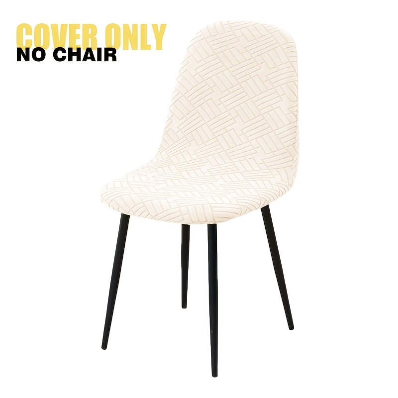 TEMU 1 elástica para silla con forma de jacquard para el hogar o hotel, para silla , paquete de fundas para sillas