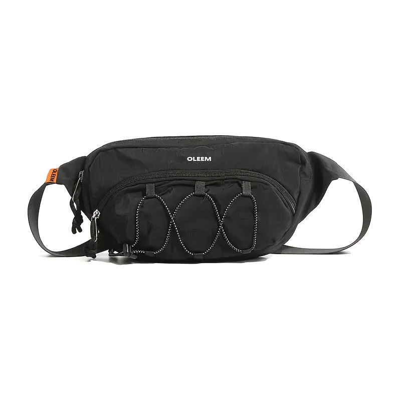 TEMU Outdoor Techwear Color-block Mesh Waist Bag Compartment Storage Design Chest Bag Crossbody Dual Use Style Outdoor Hiking Camping Casual Occasion