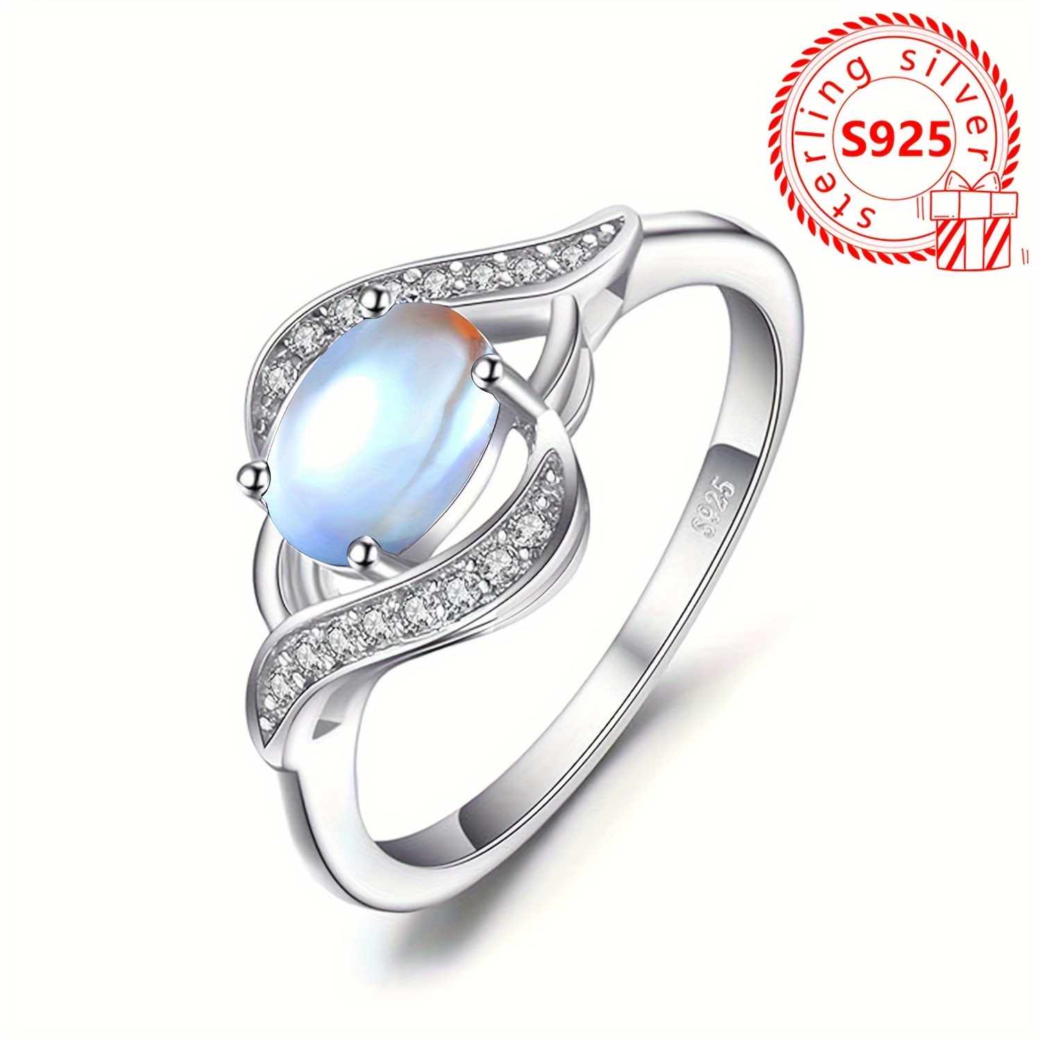 Boho Style 925 Silver CZ Twisted Ring for Daily & Special Occasions