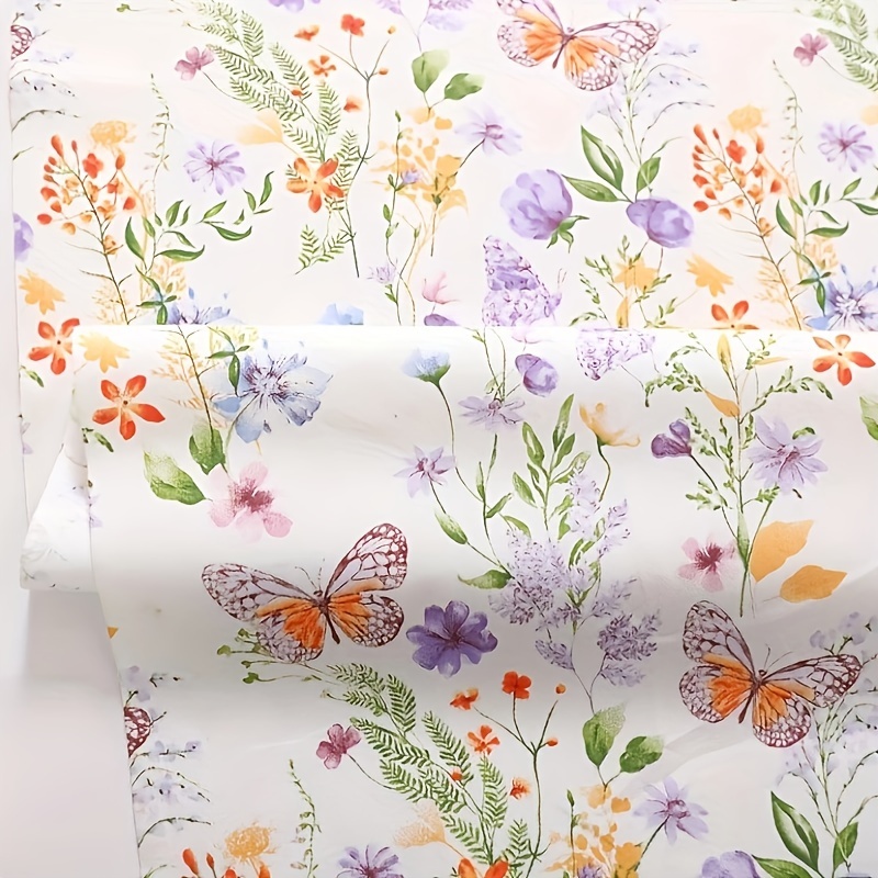 1pc Banner 63in/160cm Pure Cotton Floral Plant Print Fabric, Diy Country Style Handmade Pure Cotton Cloth For Pillowcases Bedding Curtains Tablecloths Bags Masks Belts Hairbands