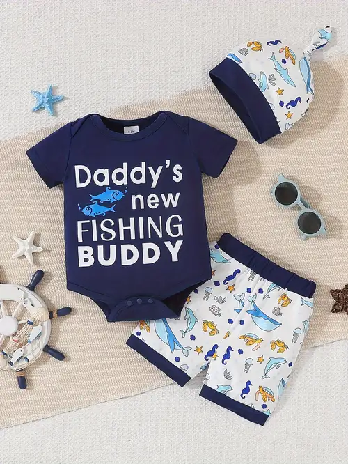 Baby Boys daddy And Me Best Buddies For Life Short Sleeve - Temu