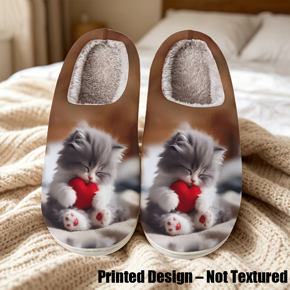 TEMU Printed Design â Not Textured Men's And Women's Home Slippers, -friendly, Breathable, Comfortable, And Warm, Spring, Autumn, Winter