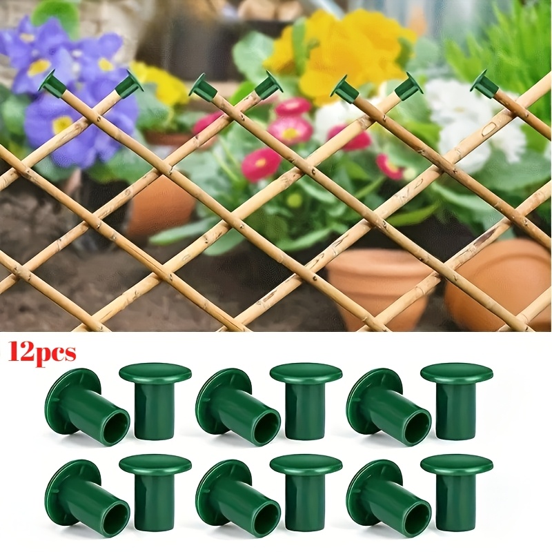 12pcs Outdoor Garden Vine Hat, Plastic Vine Hat, Corner Decoration, Hat, Fence Protection Hat, Vine Hat