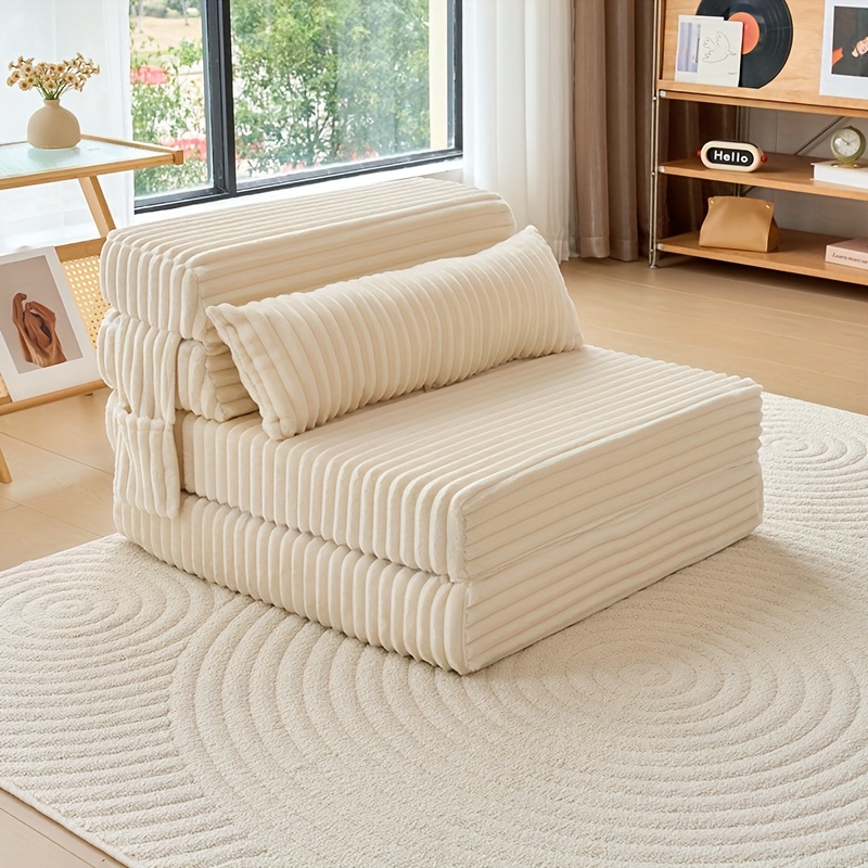 nowoczesna sofa rozkładana z poduszką z pianki memory i ulepszoną poduszką - składana rozkładzina oszczędzająca miejsce, wytrzymała rama, nie wymaga montażu
