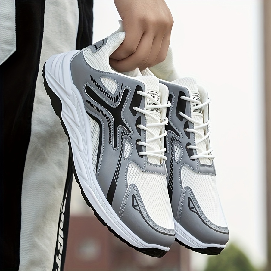 TEMU Men's Summer Breathable Footwear, Including Sneakers, Athletic Shoes, Casual Outdoor Shoes, Running Footwear, And Comfortable Walking Shoes