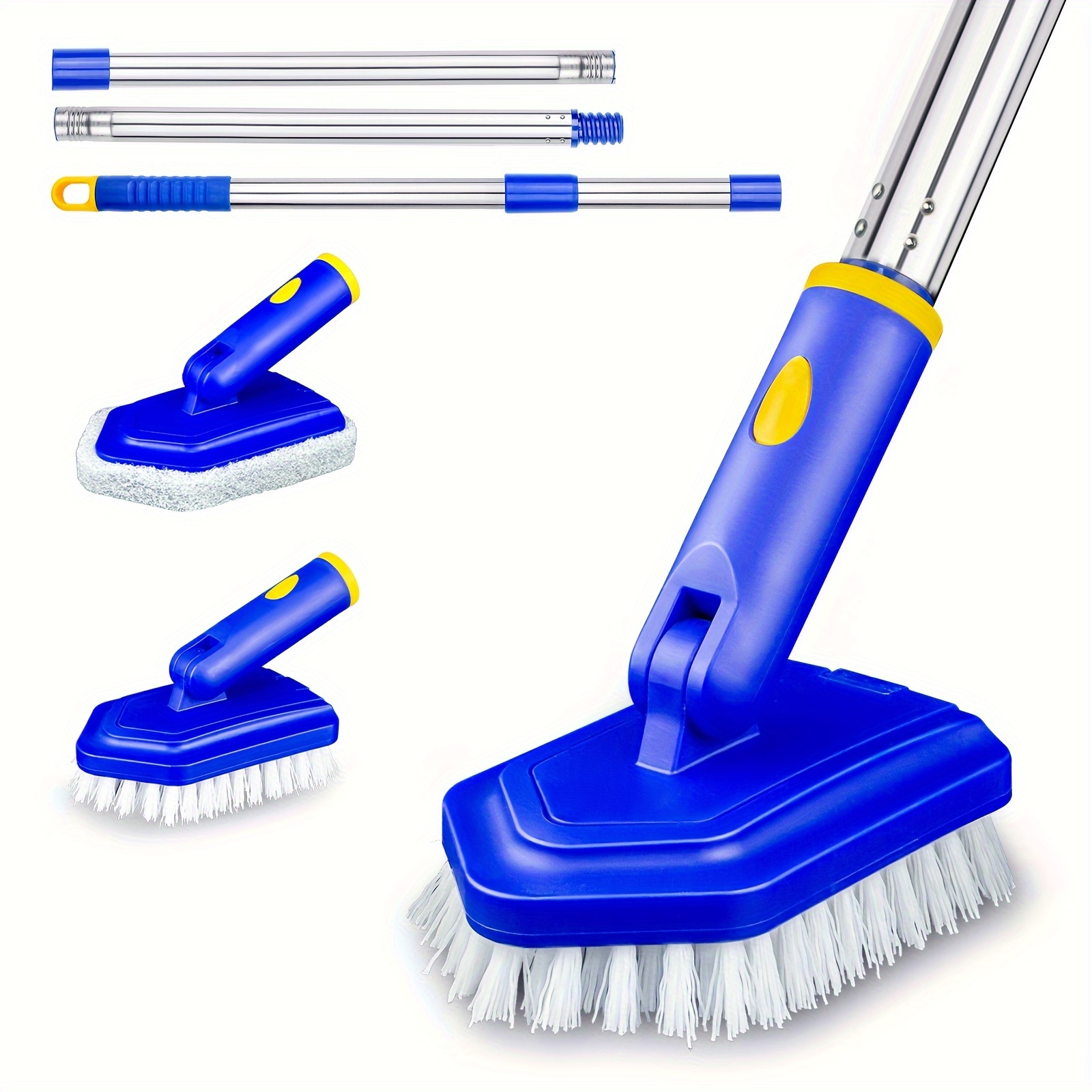  Fuginator - Cepillo para fregar azulejos y lechada: cepillo de  cerdas de nailon rígido, limpiador de bañera y ducha para juntas de piso y  costuras de azulejos, cepillos de limpieza y