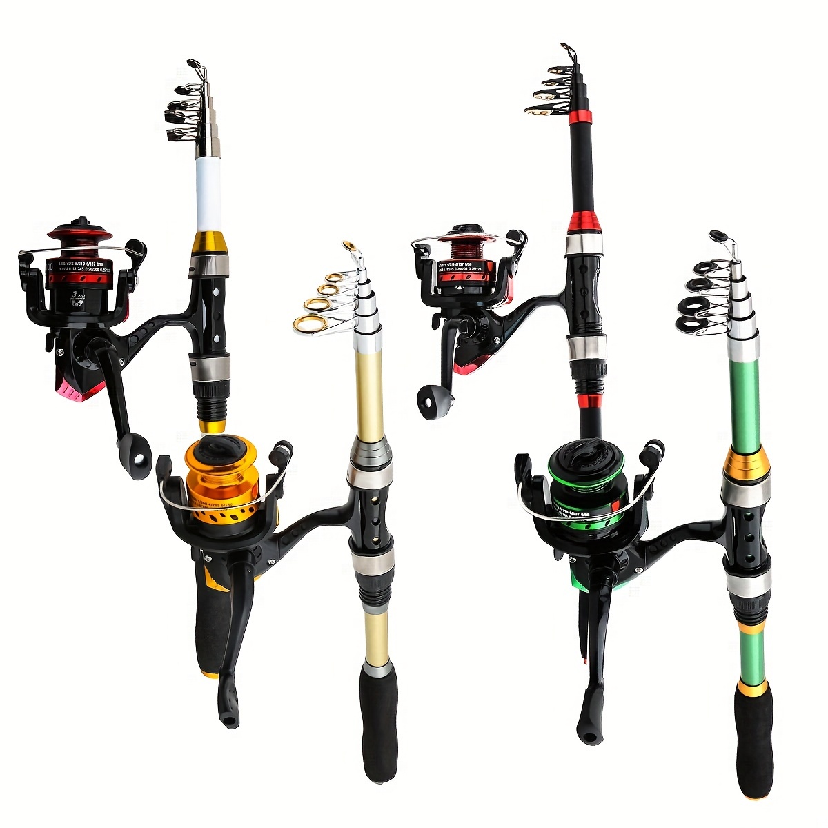 Telescopic Casting Fishing Rod Lightweight Fishing Spinning Pole for Trout  Carp