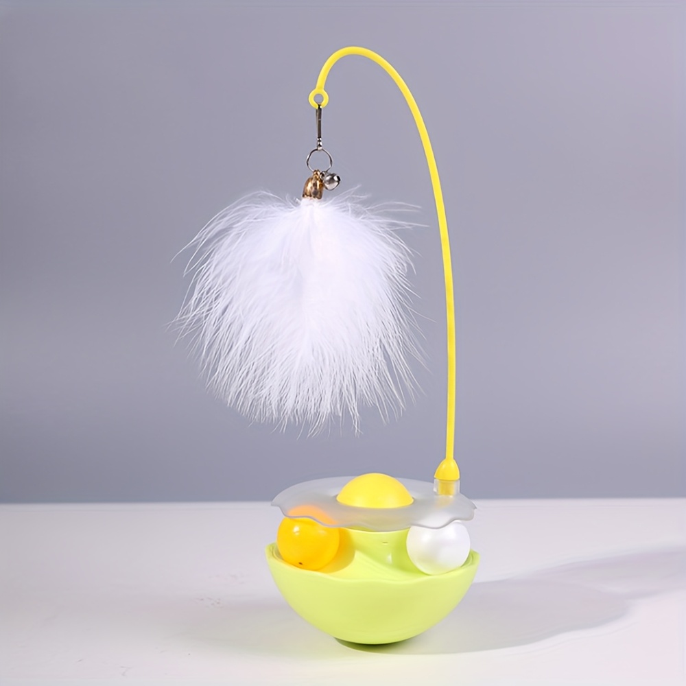 TEMU Cat Tumbler Toy Ringtone Interactive Toy Cat Toy, No Battery Required, Self Relaxing Tool