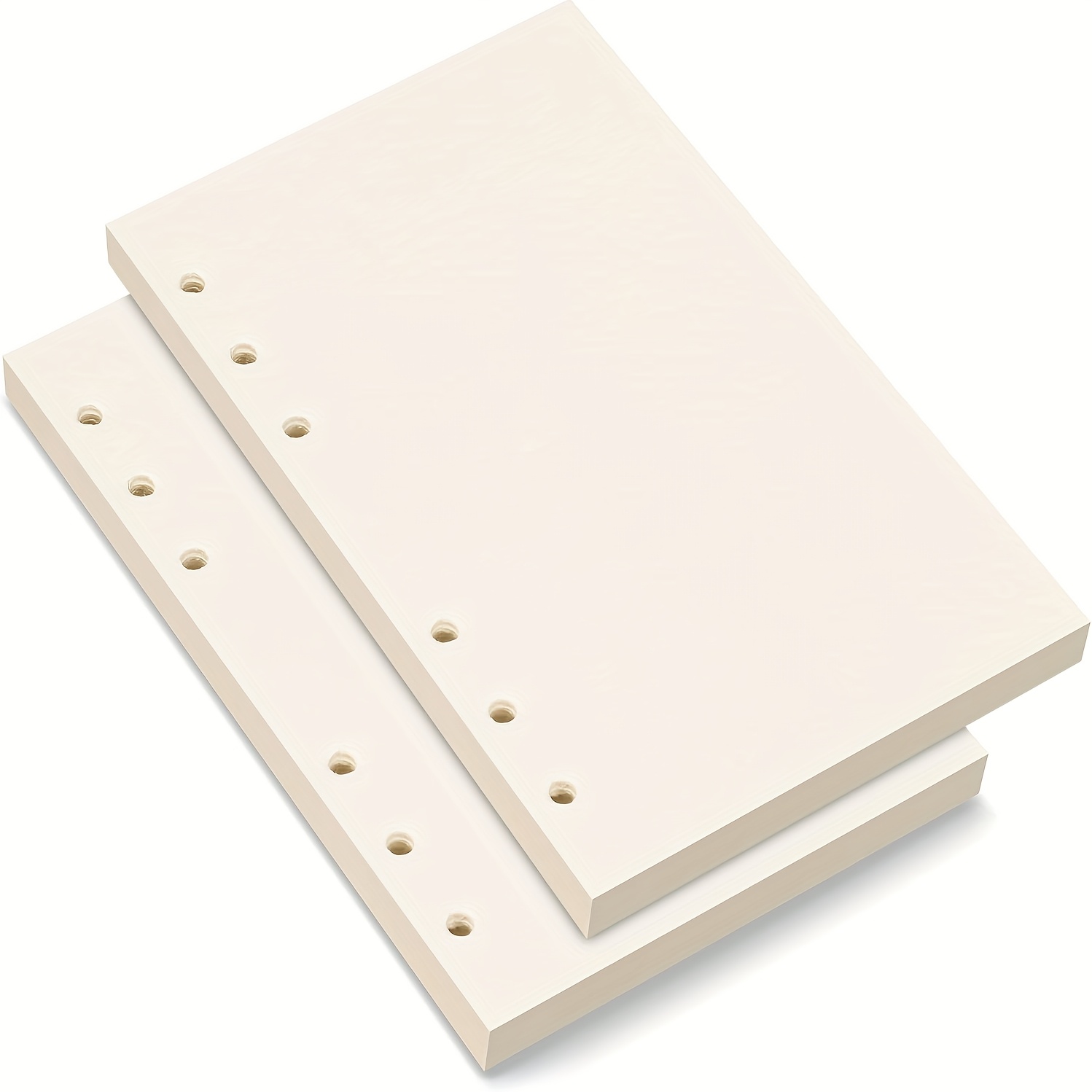 TEMU A6 Refill Paper Binder Planner Inserts 6 Hole Filler Inserts Loose Leaf Blank Paper 100 Sheets (200 Pages) For 6 Ring Binder Journal Notebook