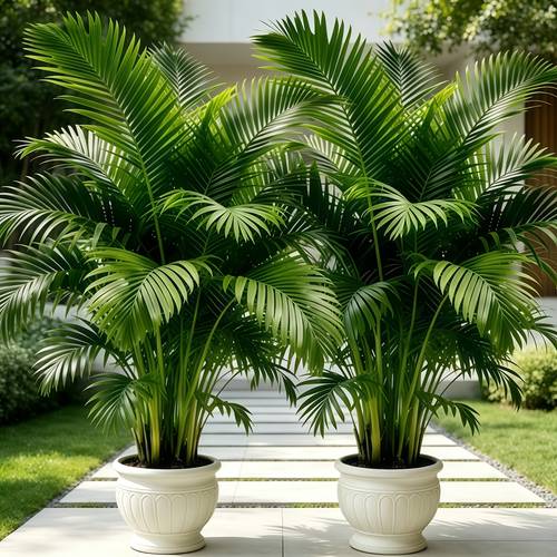 48.5 Inches Premium Extra Large Palm Artificial Greenery, Suitable for Shop Decoration, Garden Decoration, Indoor Decoration, Outdoor Decoration, Farmhouse Style Decoration, Housewarming Decoration