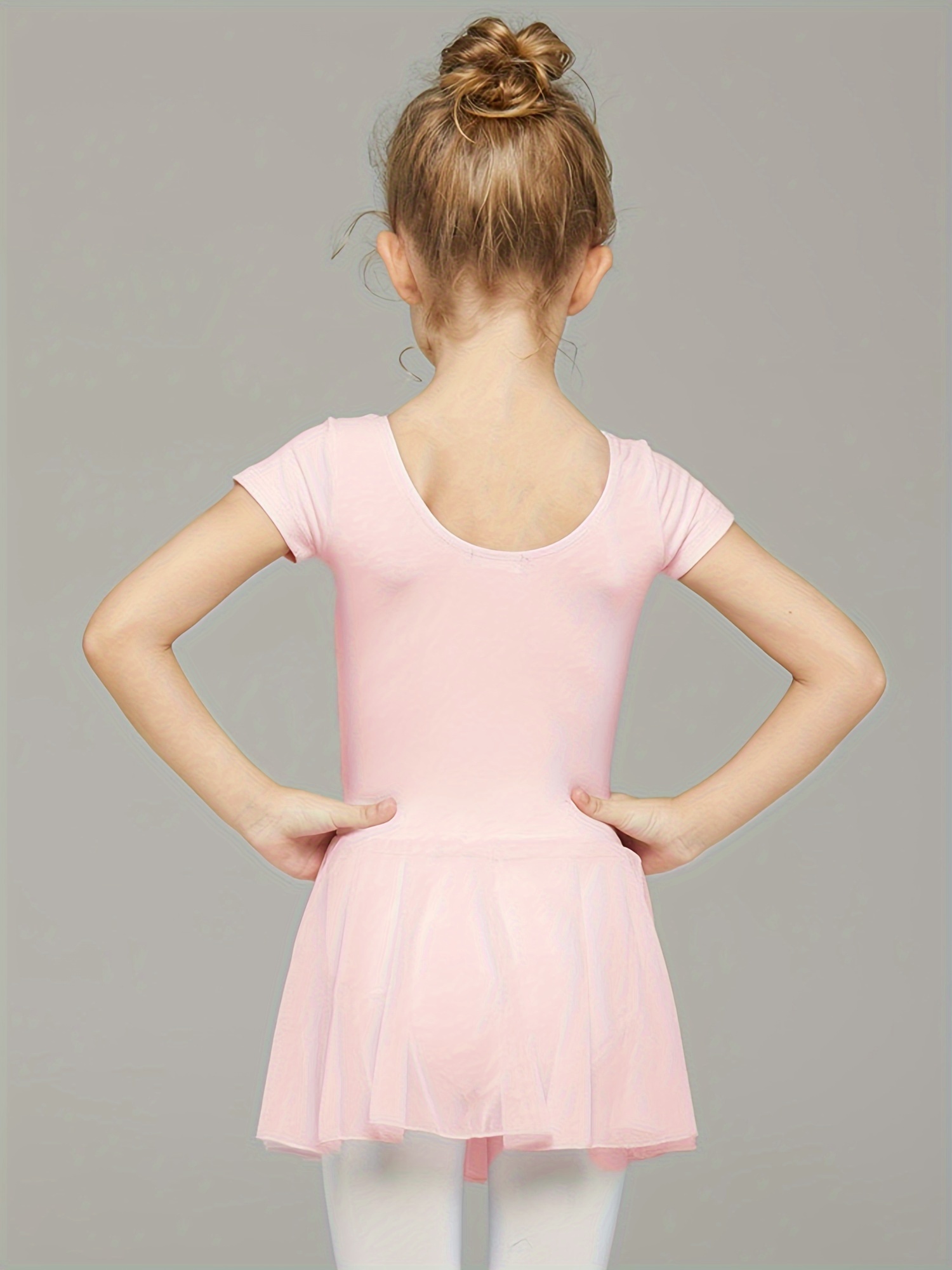 summer short sleeve dance dress girls classic backless - Temu Japan