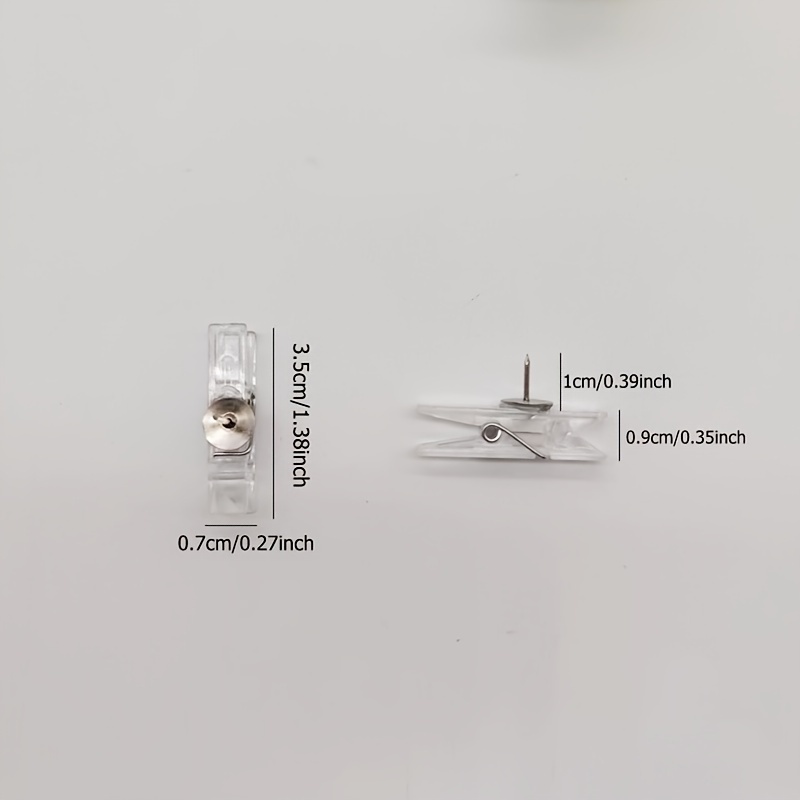 Clear Plastic Clothespins Suitable Bulletin Boards Photo Temu