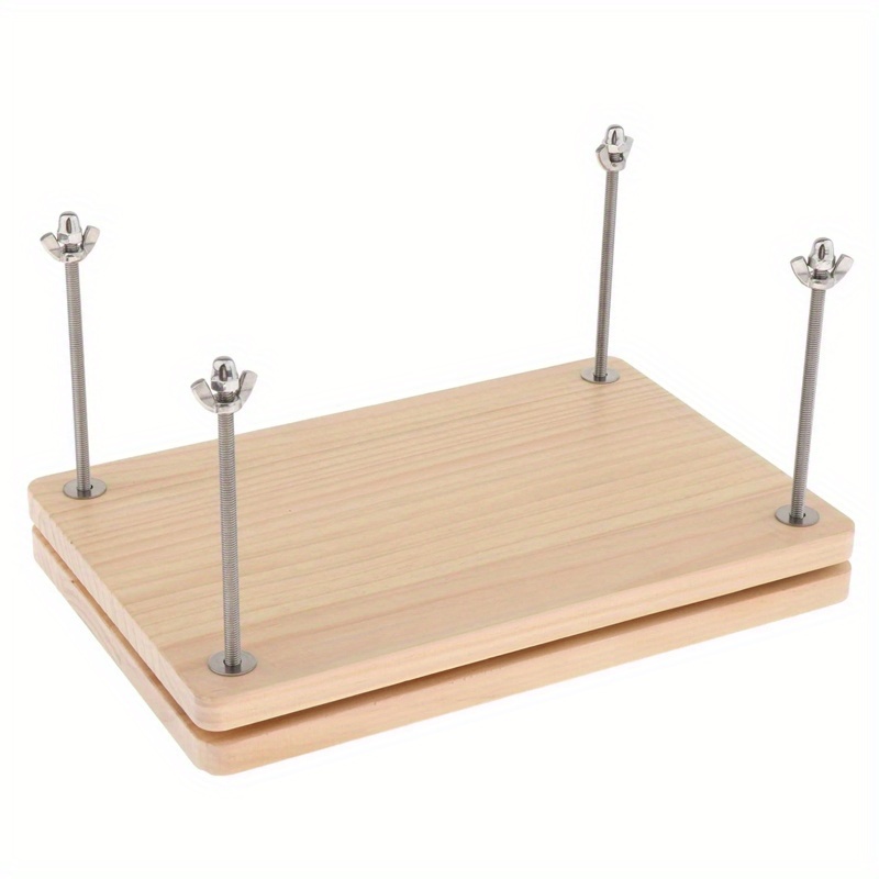 TEMU Portable Wooden Binding Press | , Sturdy, Convenient For Home Use, Uncharged, Without Battery